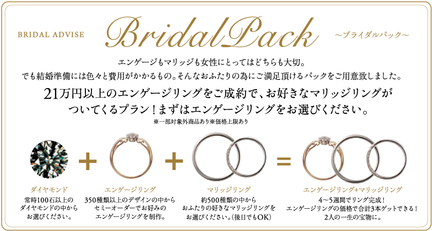 関西初!!お得なブライダルパック!