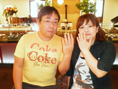 結婚指輪を取りにきました。 結婚指輪を取りにきました。