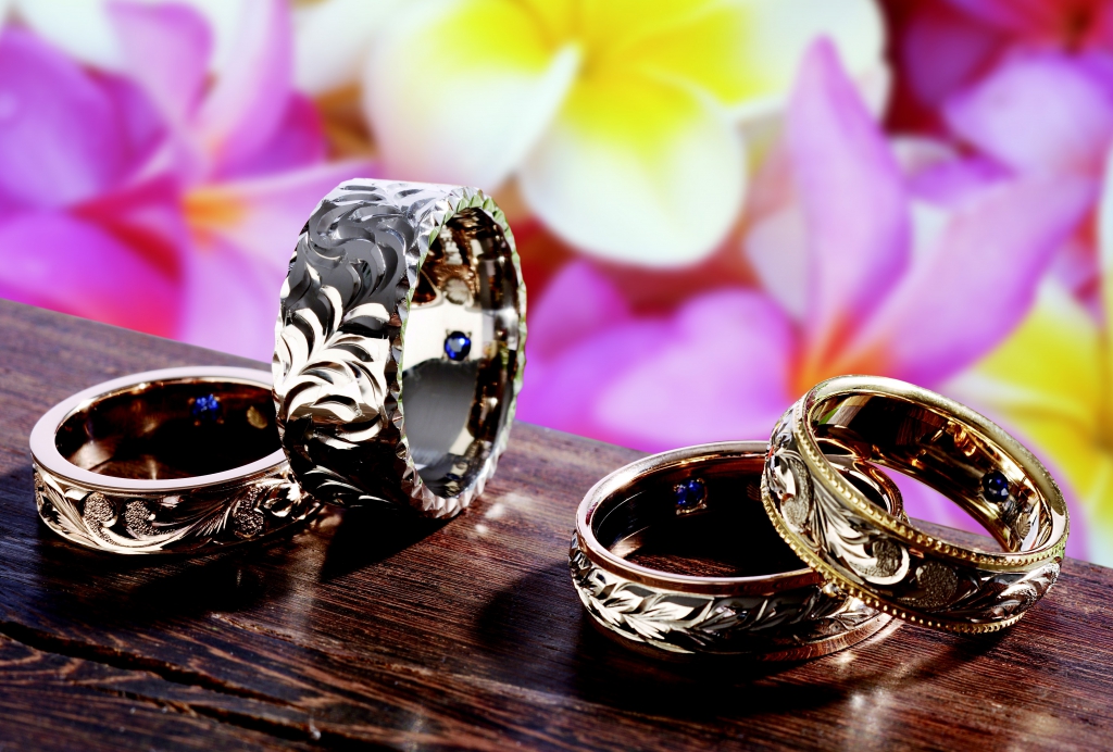 大阪で人気なハワイアンジュエリーの結婚指輪ブランドのマカナのリング