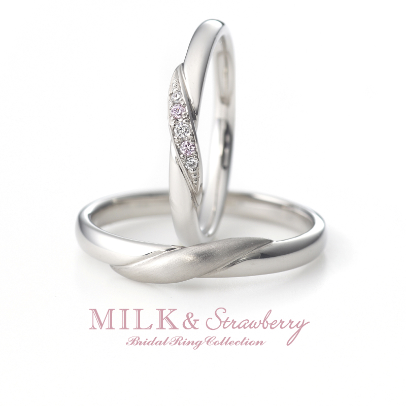 奈良で人気結婚指輪ブランドミルクアンドストロベリーのデザイン2
