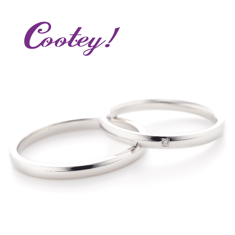 大阪府岸和田市安い10万円結婚指輪はシンプルなデザインのクーティーCootey