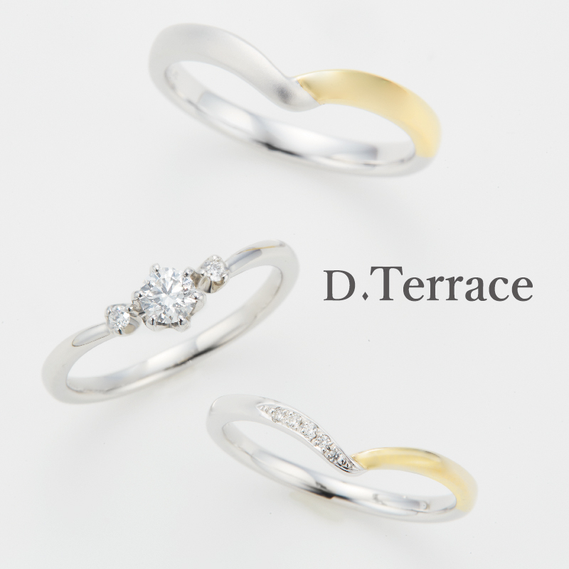 大阪で人気な高品質ダイヤモンドを使用したベルギーダイヤモンドのセットリングブランドのディーテラスのローエングリンの婚約指輪と結婚指輪