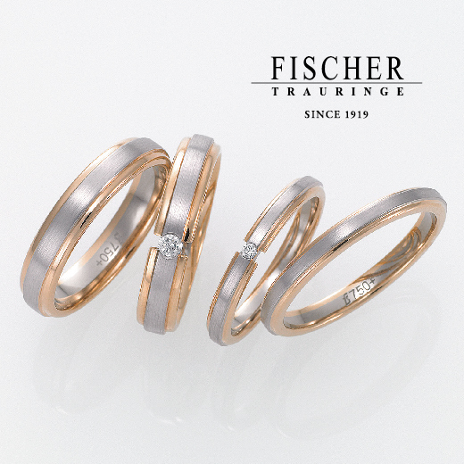大阪で人気の鍛造製法ブランドでフィッシャーの結婚指輪デザイン