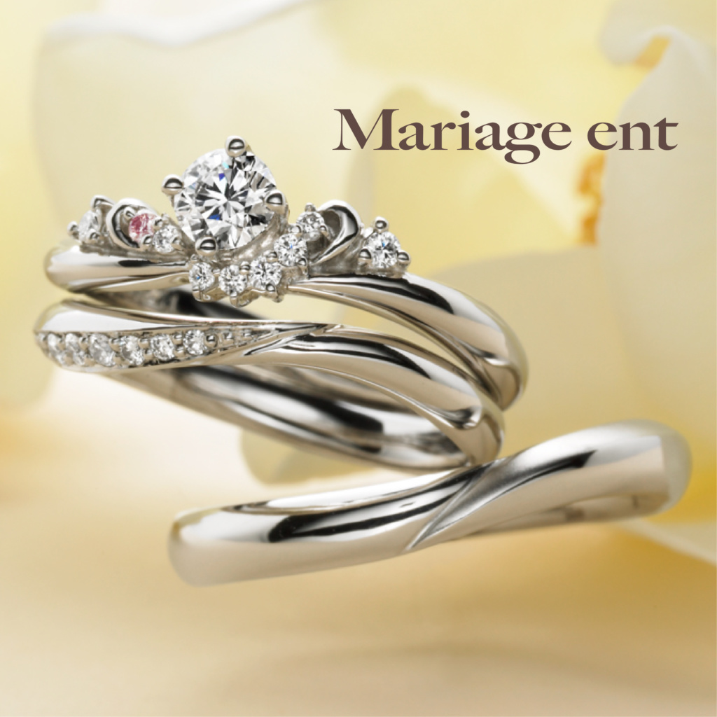 岸和田で人気の高品質ダイヤモンドブランドマリアージュエントの結婚指輪ビーナス