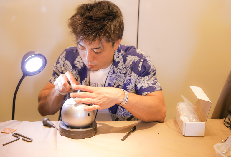 ハワイアンジュエリーの彫り師手作りオーダーgardenフェスタ2019