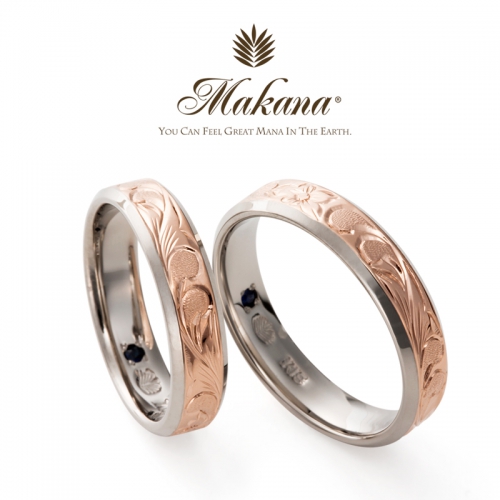 マカナの結婚指輪で人気のコンビリングはレイヤータイプ