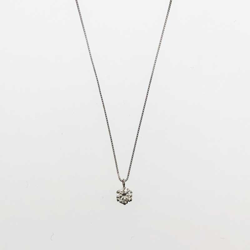 鑑定付★ プラチナ ダイヤモンドネックレス 0.33ct Pt 《新品》