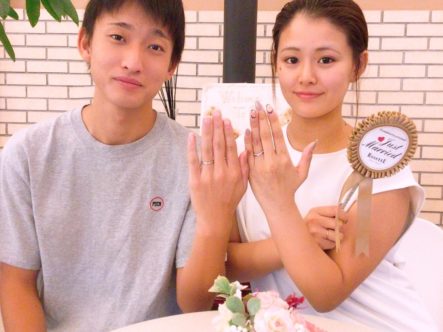 【岸和田市】ディズニーシンデレラ　ロゼットの結婚指輪