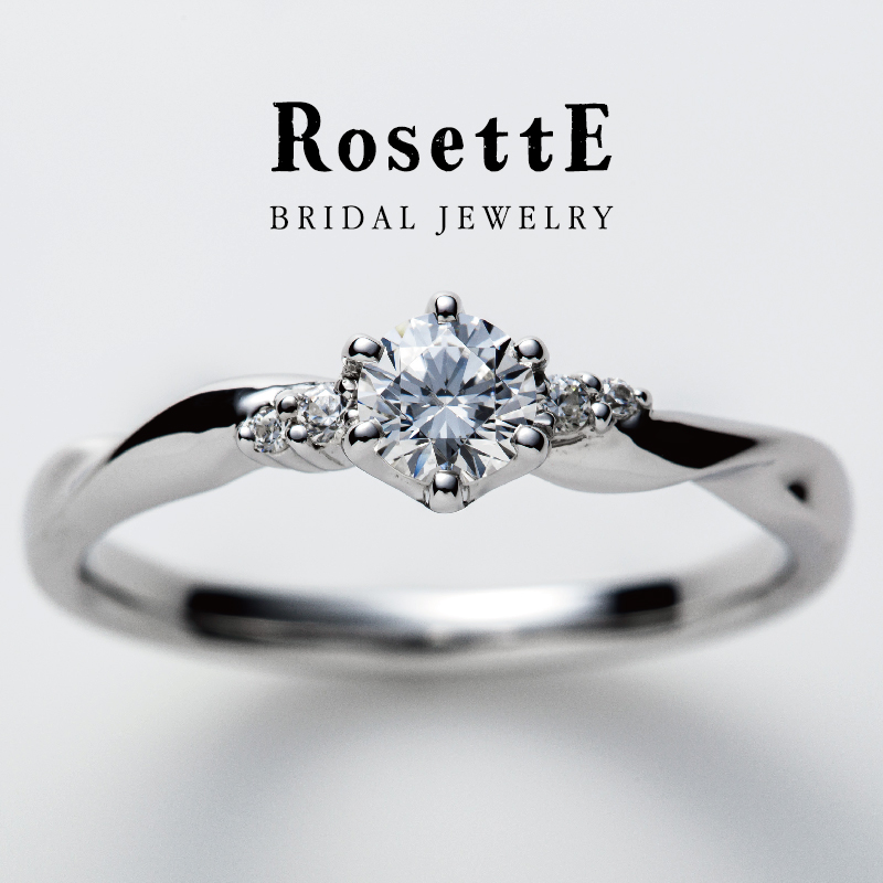 RosettEの婚約指輪デザインでつるバラ