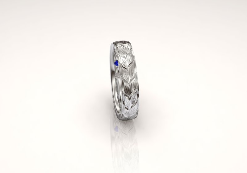 バレル 4mm ホワイトゴールド