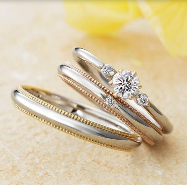 岸和田市で人気の婚約指輪・結婚指輪セットリングブランドアムールアミュレットデザイン10