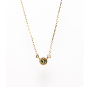 ８月誕生石ネックレスペリドット