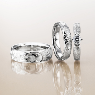 ガーデン本店の和歌山県で人気鍛造製法の結婚指輪デザイン11
