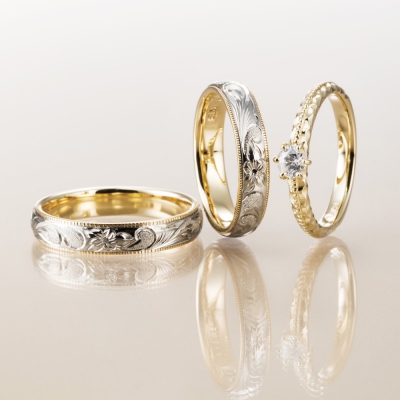 ガーデン本店の和歌山県で人気鍛造製法の結婚指輪デザイン9