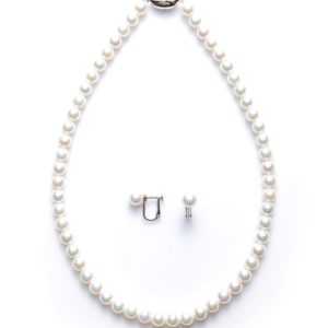 真珠（パール）ネックレスイヤリングセット
