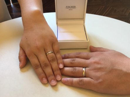 フィッシャーの結婚指輪をご成約頂きました。（和歌山市）