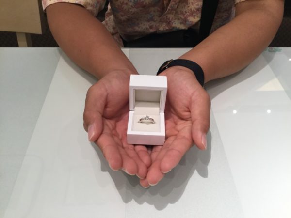 gardenオリジナルの婚約指輪(門真市)