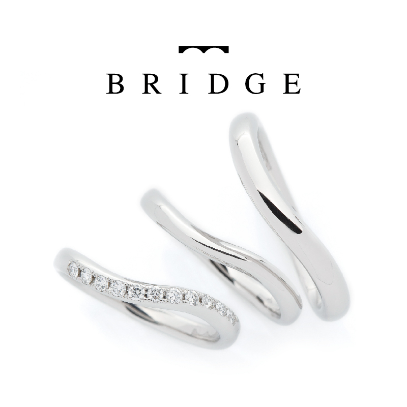 シンプル婚約指輪・結婚指輪ブリッジ