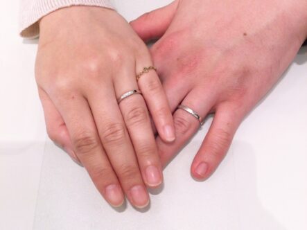 ロゼットの結婚指輪をご成約頂きました。（堺市）