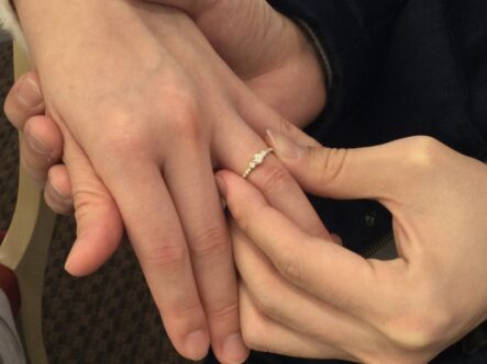 YUKAHOJOの婚約指輪をご成約頂きました。(大阪府岸和田市)