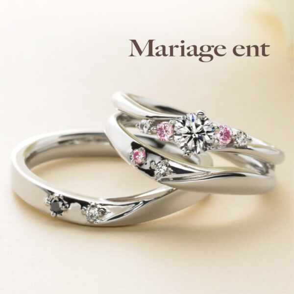 マリアージュの婚約指輪メレダイヤモンド