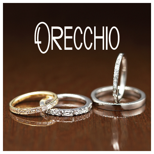 和歌山人気結婚指輪ブランドで四角いダイヤモンドが魅力のオレッキオ