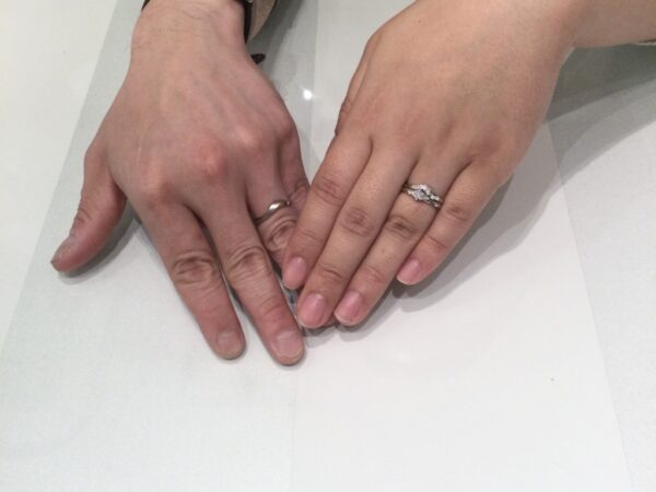 ロゼットの婚約指輪と結婚指輪をご成約頂きました（大阪府泉南市）