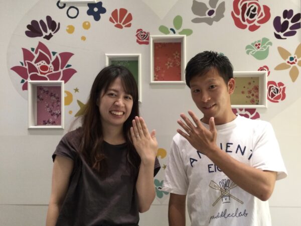 ラパージュの婚約指輪とフィッシャーの結婚指輪をご成約頂きました（大阪府泉大津市）