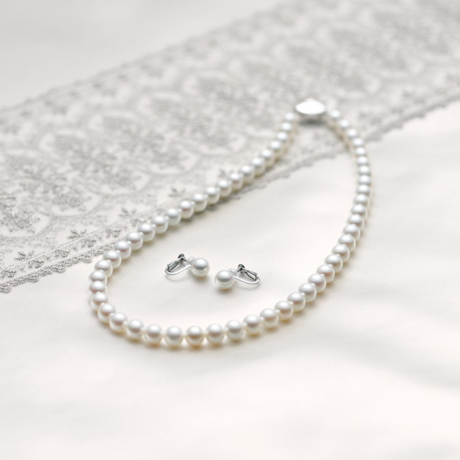 成人祝いの記念におすすめの真珠のネックレスのロゼットパール