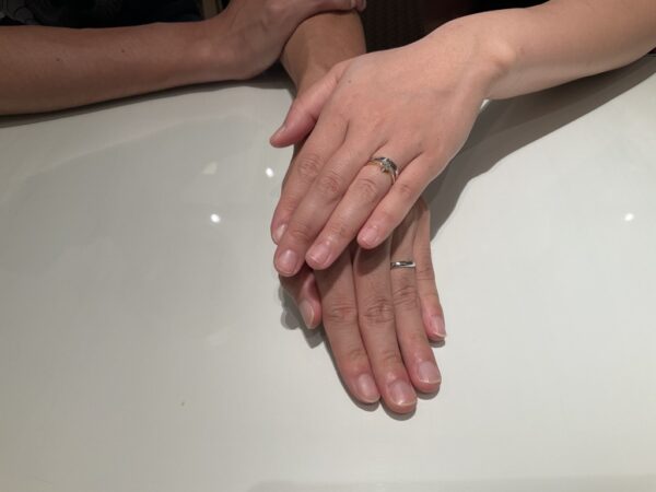 ラパージュの婚約指輪とイロノハの結婚指輪をご成約頂きました（奈良県五條市）