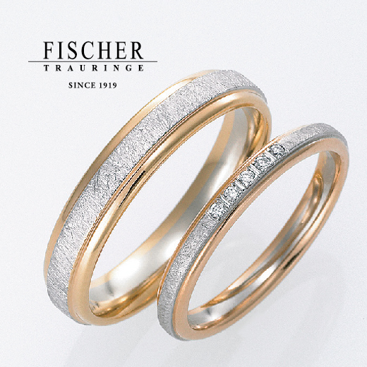 滋賀で人気の結婚指輪デザインのフィッシャー