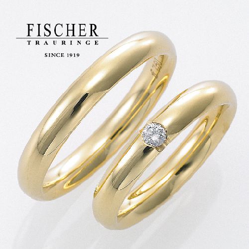 和歌山で人気のおしゃれな結婚指輪のフィッシャーの9650241 & 9750241