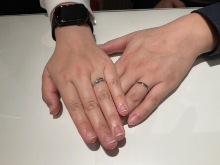 ロゼットSPとイロノハの結婚指輪をご成約頂きました（大阪府岸和田市）