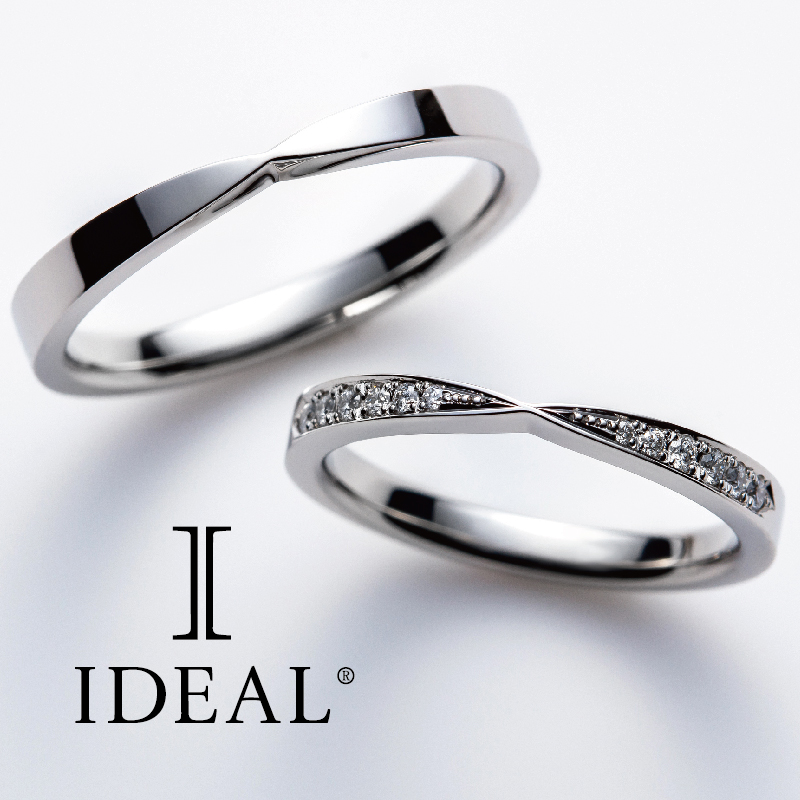 大阪で金属アレルギーの方も安心プラチナ999の素材結婚指輪デザインのミニョン