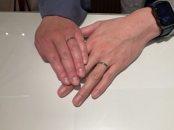 大阪市平野区｜ディズニーラプンツェルの結婚指輪をご成約いただきました