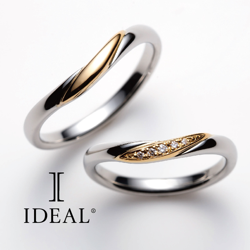 南大阪garden本店人気の鍛造製法の結婚指輪ブランドアイデアルのデザイン