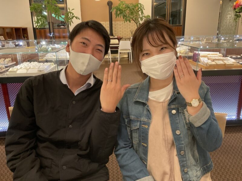 大阪府堺市堺区｜フィッシャーとマリアージュエントの結婚指輪をご成約いただきました