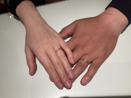 大阪府岸和田市｜カラーストーンのブランドソウの結婚指輪をご成約いただきました