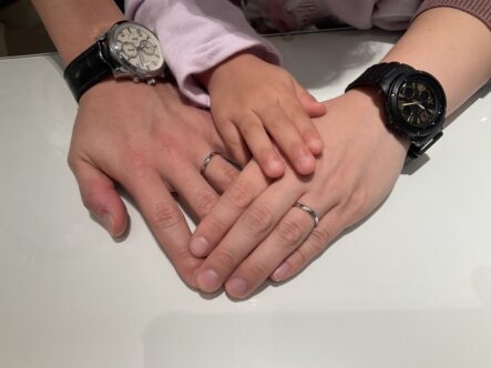 大阪府貝塚市｜強度の強い鍛造製法のフィッシャーの結婚指輪をご成約いただきました