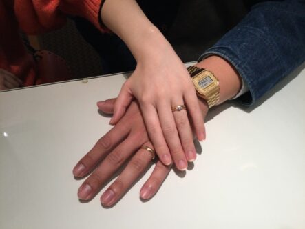 大阪府岸和田市｜鍛造のフィッシャーの結婚指輪をご成約いただきました