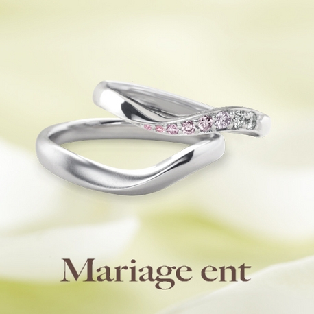 高品質ダイヤモンド使用の結婚指輪マリアージュのシェリール