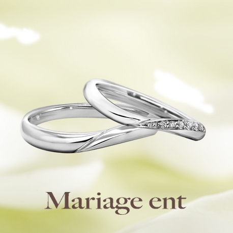 高品質ダイヤモンド使用の結婚指輪マリアージュのビーナス