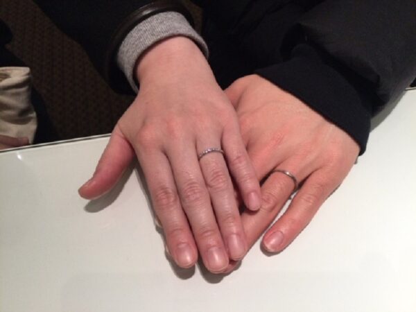 大阪府岸和田市｜ひなの結婚指輪をご成約いただきました