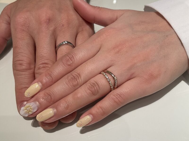 大阪府堺市中区｜GRAMAの婚約指輪と結婚指輪をご成約いただきました