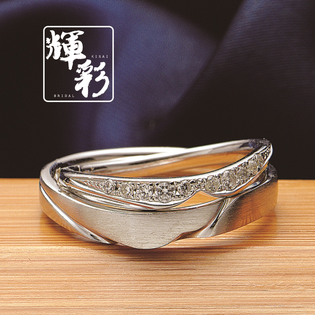 大阪のgarden本店の和の結婚指輪ブランドの輝彩の凪