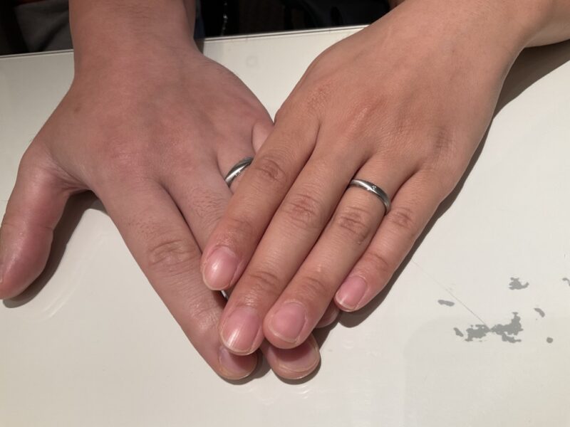 大阪府岸和田市｜鍛造製法の結婚指輪のフィッシャーをご成約いただきました