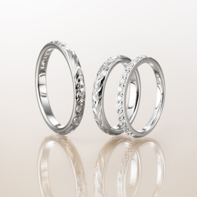 岸和田で人気プラチナ結婚指輪ブランドマカナデザイン10