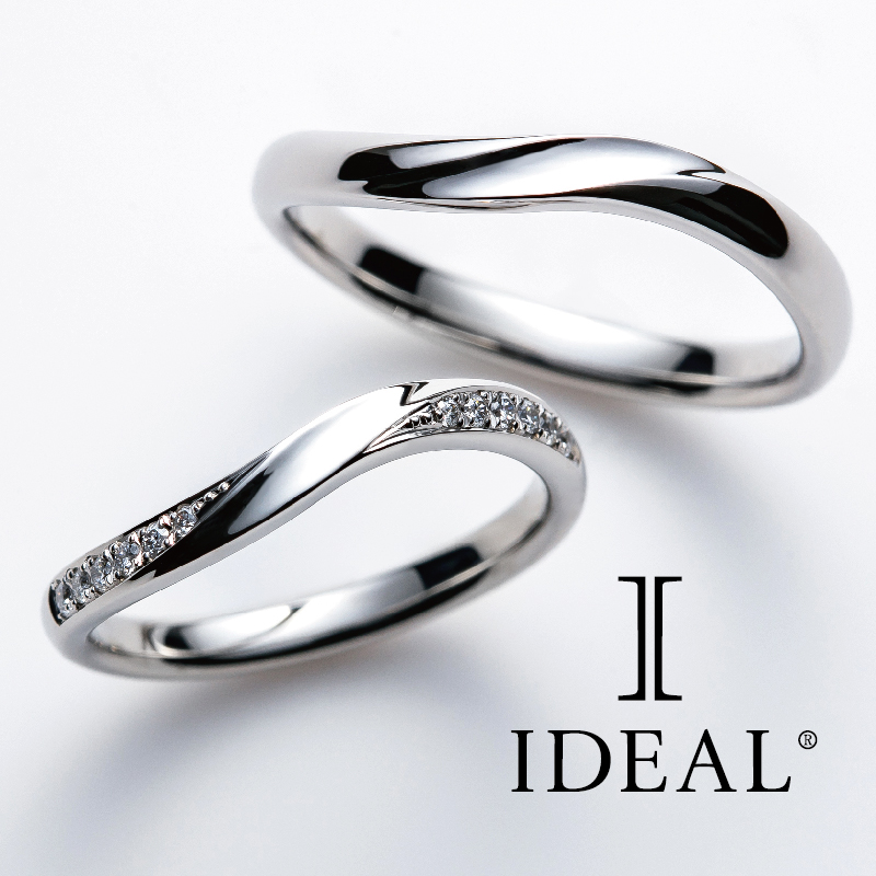 堺市で人気プラチナ結婚指輪ブランドアイデアルのデザイン1