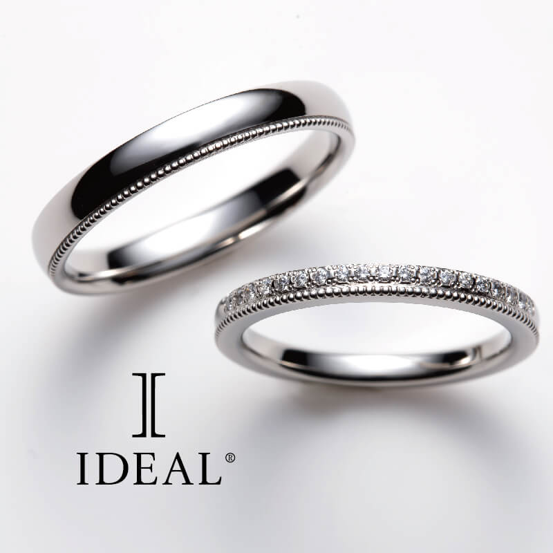 堺市で人気プラチナ結婚指輪ブランドアイデアルのデザイン2