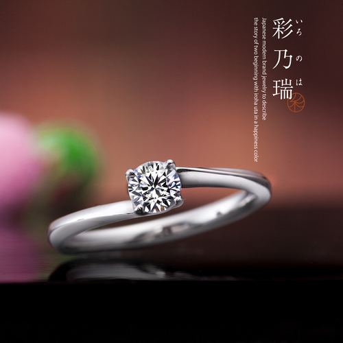 和歌山で人気プラチナ婚約指輪1